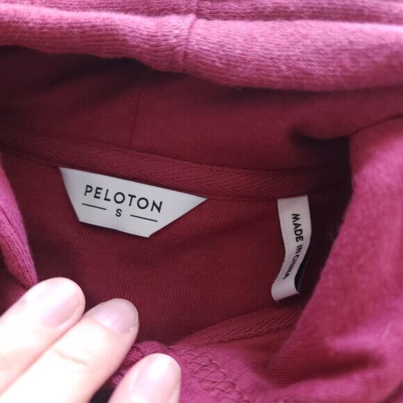 Peloton Pink Zip Up Fleece Lined Hoodie Sweater - Picture 7 of 10